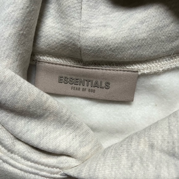 Essentials Fear Of God Light Oat Hoodie - Size XS - Picture 5 of 7